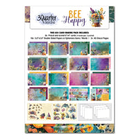 3 Quarter Designs Paper Pack 6" x 4" Card Making Kit - Bee Happy