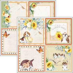 Ciao Bella Paper Pad 12" x 12" - Farmhouse Garden Patterns 8pk