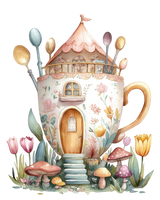 5 Crazy Ladies Stickers - Quirky Houses
