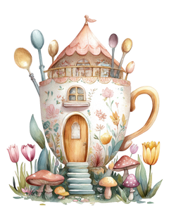 5 Crazy Ladies Stickers - Quirky Houses