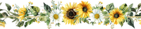 5 Crazy Ladies Stickers - Floral Borders 1

