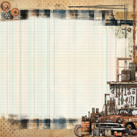 49 and Market Patterned Paper - Rust and Revs - Expedition
