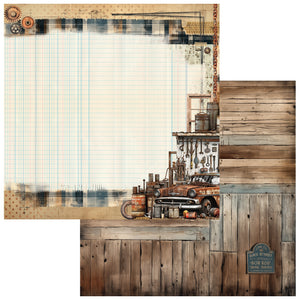 49 and Market Patterned Paper - Rust and Revs - Expedition