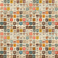 49 and Market Patterned Paper - Rust and Revs - Thrill
