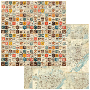 49 and Market Patterned Paper - Rust and Revs - Thrill