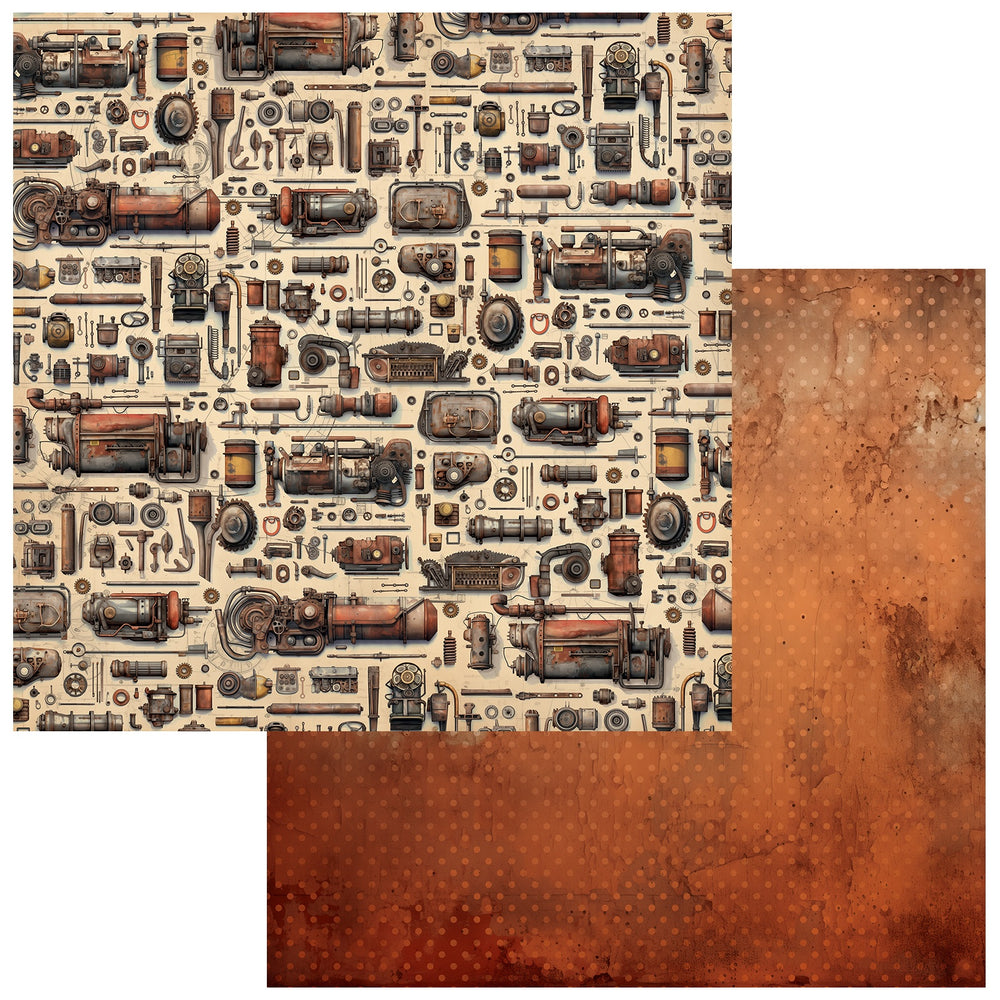 49 and Market Patterned Paper - Rust and Revs - Freedom