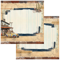 49 and Market Patterned Paper - Rust and Revs - Adventure
