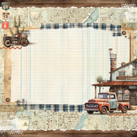 49 and Market Patterned Paper - Rust and Revs - Wanderlust
