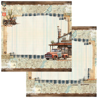 49 and Market Patterned Paper - Rust and Revs - Wanderlust
