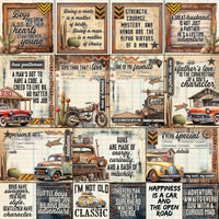 49 and Market Patterned Paper - Rust and Revs - Charming
