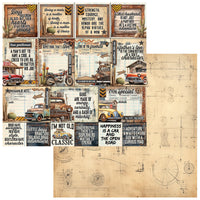 49 and Market Patterned Paper - Rust and Revs - Charming
