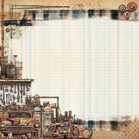 49 and Market Patterned Paper - Rust and Revs - Journey
