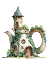 5 Crazy Ladies Stickers - Quirky Houses
