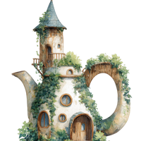 5 Crazy Ladies Stickers - Quirky Houses