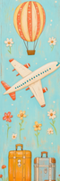 5 Crazy Ladies Stickers - Travel Borders
