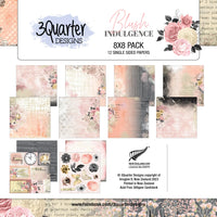 3 Quarter Designs Paper Pack 8" x 8" - Blush Indulgence