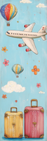 5 Crazy Ladies Stickers - Travel Borders
