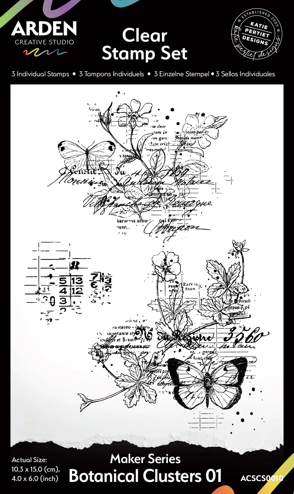 Arden Stamp Set - Maker Series - Botanical Clusters 01