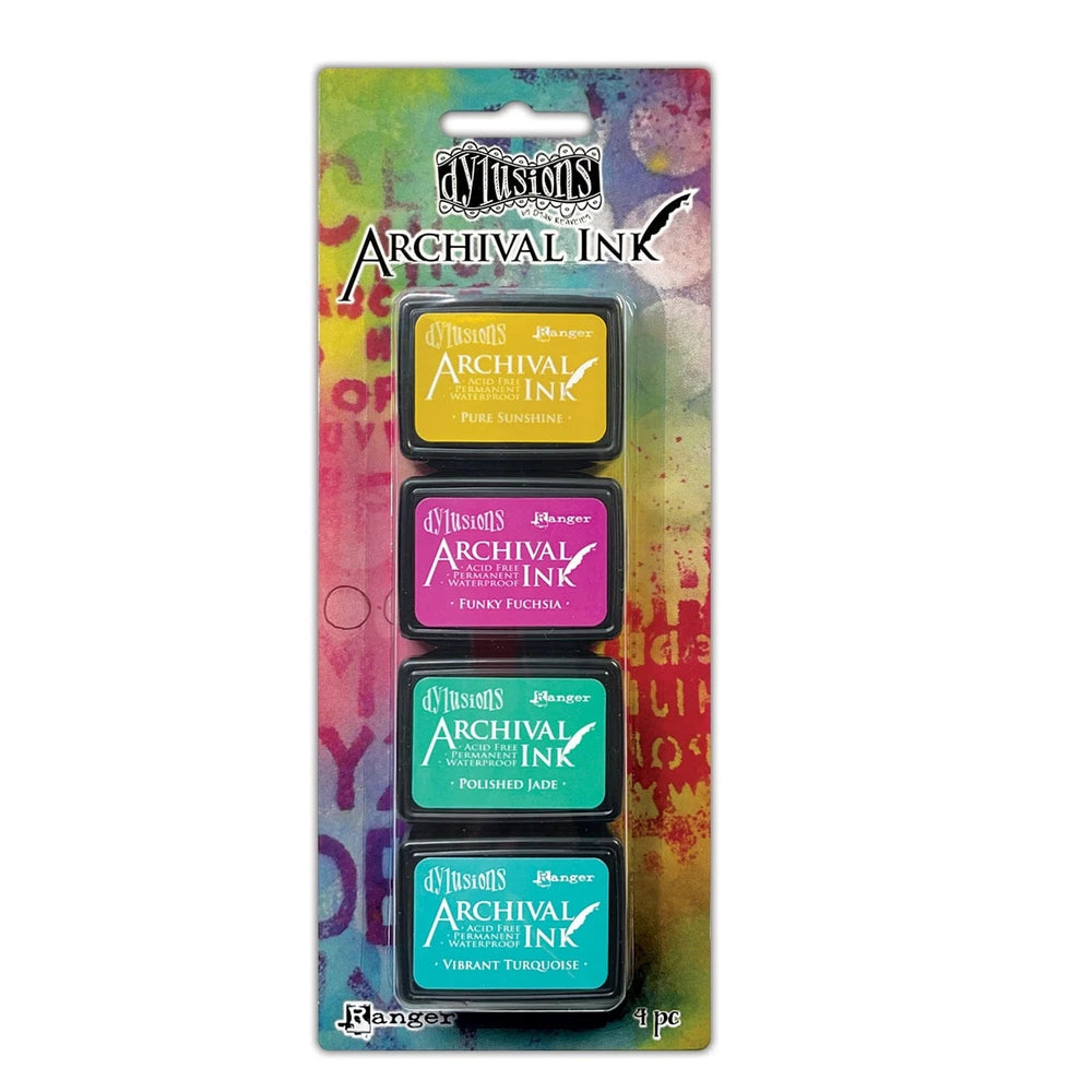 Dylusions Mini Archival Ink Pad Set of 4 - Kit 3