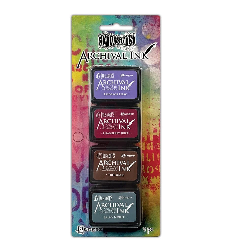 Dylusions Mini Archival Ink Pad Set of 4 - Kit 4