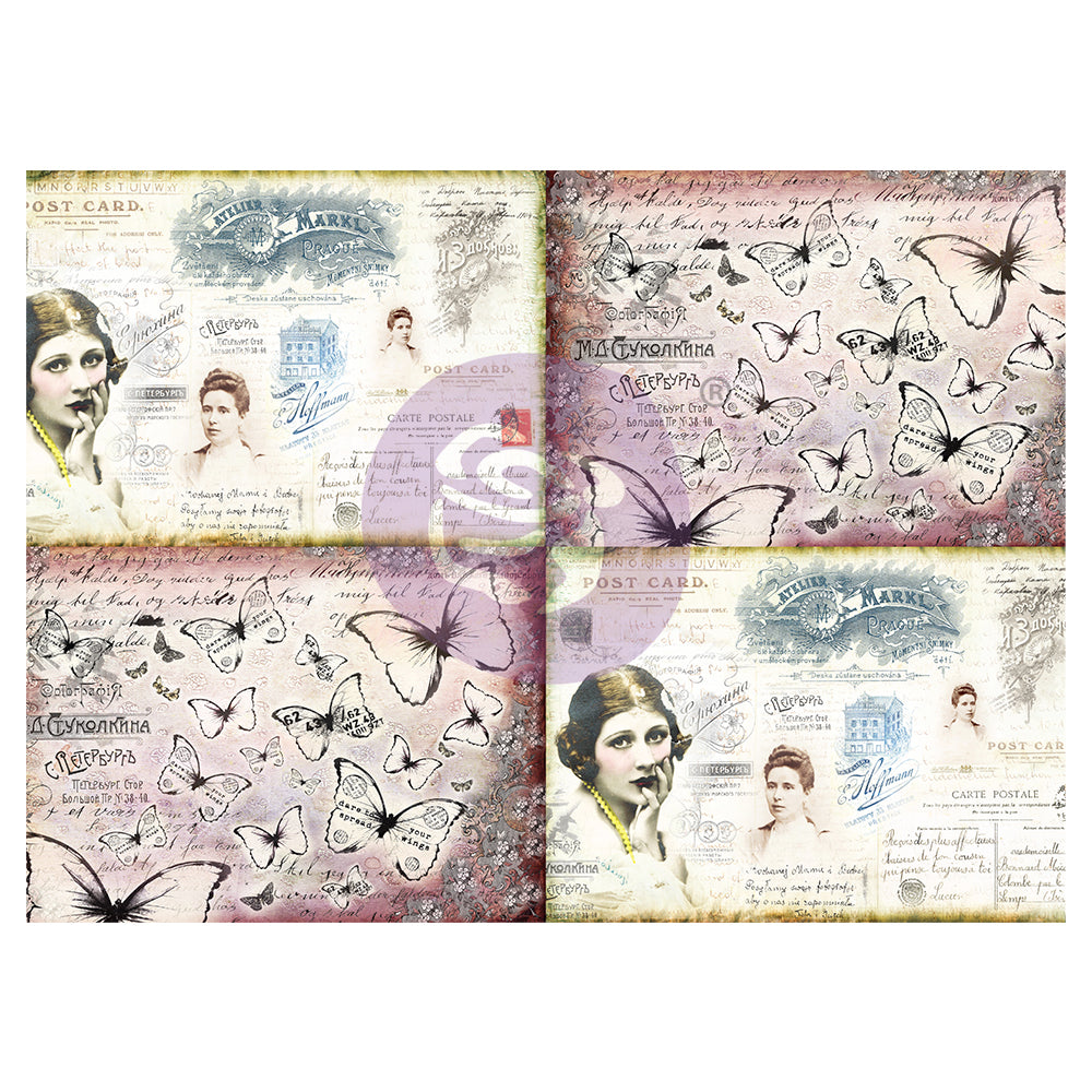 Prima Art Daily – Decorative Paper Journaling Minis – Ladies’ World – 6 Sheets, 70cm X 50cm