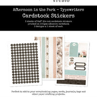 Paper Rose 6x8 Cardstock Sticker Pack - Afternoon in the Park