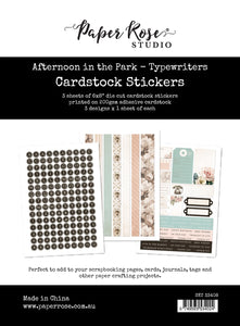 Paper Rose 6x8 Cardstock Sticker Pack - Afternoon in the Park