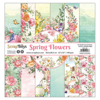 Scrapboys Paper Pack 12" - Spring Flowers