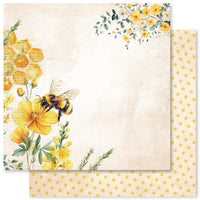 Paper Rose 12" x 12" Patterned Paper Basics - Bees and Butterflies D