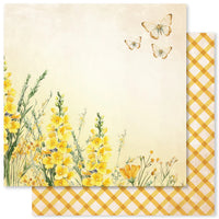 Paper Rose 12" x 12" Patterned Paper - Bees and Butterflies D