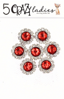 5 Crazy Ladies Bling - Circle Rhinestone Pack
