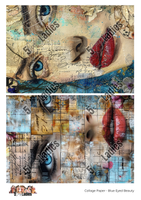 5 Crazy Ladies Collage Paper - Blue Eyed Beauty
