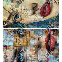 5 Crazy Ladies Collage Paper - Blue Eyed Beauty