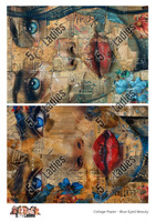 5 Crazy Ladies Collage Paper - Blue Eyed Beauty

