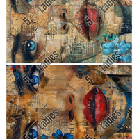 5 Crazy Ladies Collage Paper - Blue Eyed Beauty