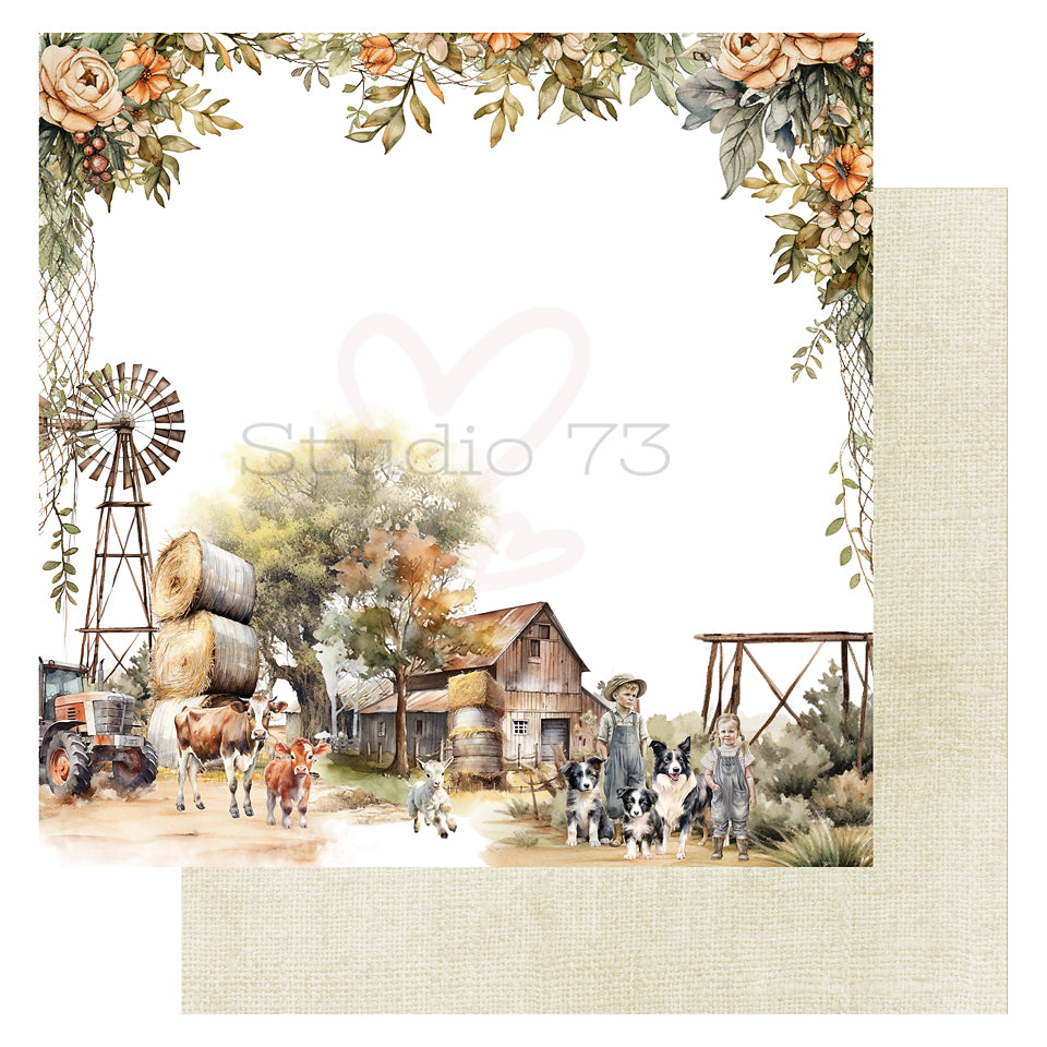 Studio 73 Patterned Paper - Boo-Brook Farm - Country Life
