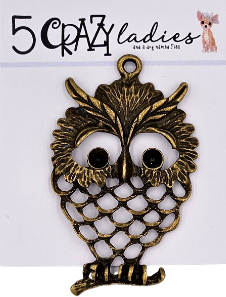 5 Crazy Ladies Metals - Brass Owl