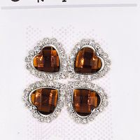 5 Crazy Ladies Bling - Heart Shaped Rhinestone Pack