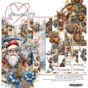 Studio 73 Paper Pack 12" Miniatures Mix - Clockwork Christmas