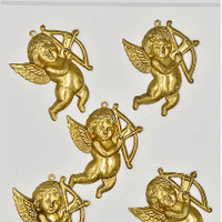 5 Crazy Ladies Metals - Gold Matt Cherubs