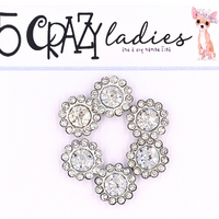 5 Crazy Ladies Bling - Circle Rhinestone