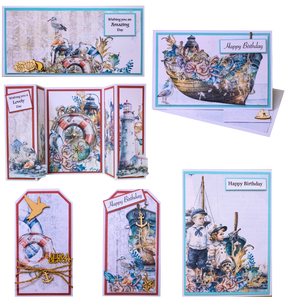 My Happy Place card kit - Cards with Marg Nautical