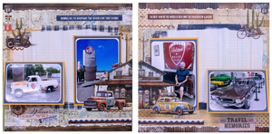 My Happy Place Double Layout Scrapbook - Travel Memories