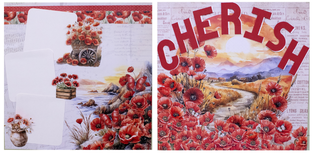 My Happy Place Double Layout Scrapbook Kit - August 2025 Cherish