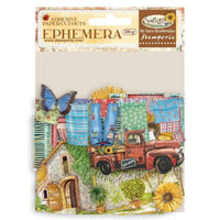 Stamperia Ephemera Adhesive Paper Cut Outs - Sunflower Art: Elements & Sunflowers