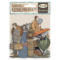 Stamperia Ephemera Adhesive Paper Cut Outs - Around The World
