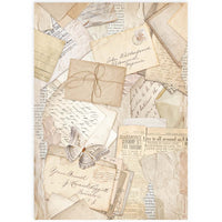 Stamperia A4 Rice Paper - Postal Cards