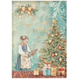 Stamperia A4 Rice Paper - The Nutcracker - Christmas Tree