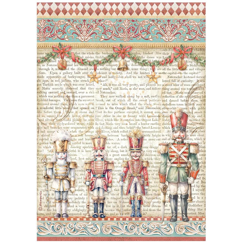 Stamperia A4 Rice Paper - The Nutcracker - Soldiers