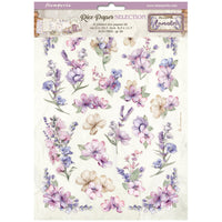 Stamperia Selection 6 Rice Paper A4 - Lavender